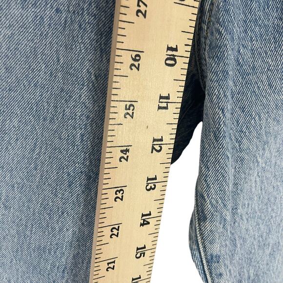 Levi's Vintage Big E Wedgie Women's Size 31 Light Wash Button Fly Cropped Jeans - Picture 10 of 11